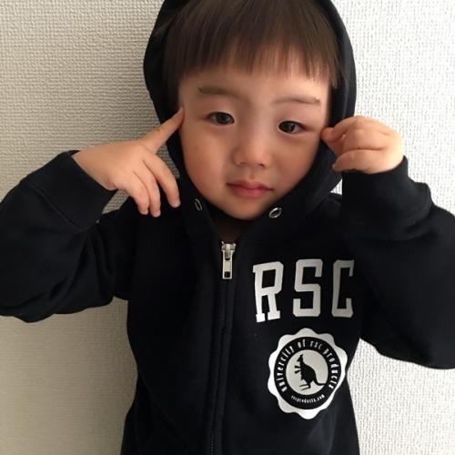 [KIDS] 子供用 college SWEAT ジップアップ パーカー（全５色）