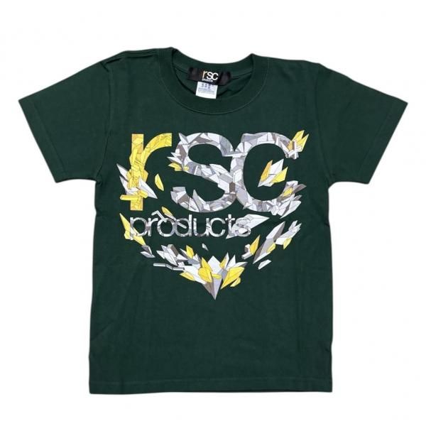[KIDS] “KAREZMAD Tee "yellow  "Tシャツ(モスグリーン　サイズ130）
