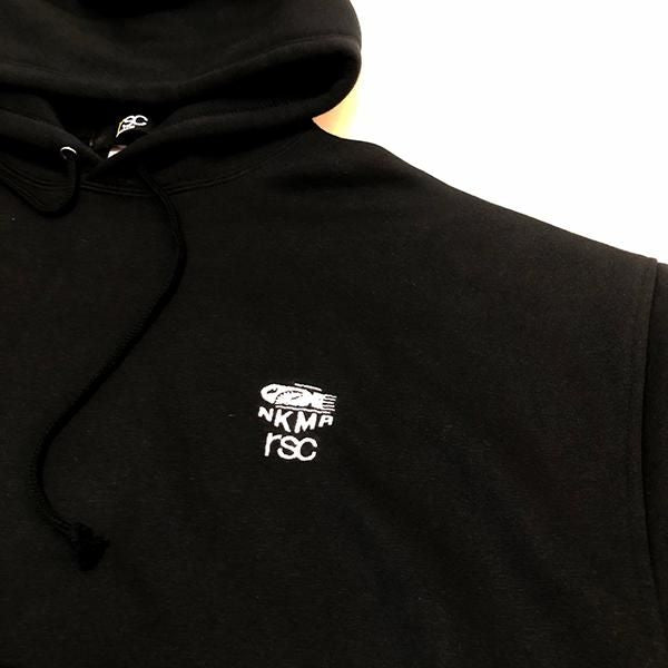 【40%OFFアウトレットSALE】"cassius" BOXER CLUB プルオーバー パーカー（ビッグシルエット）(黒Mサイズ）