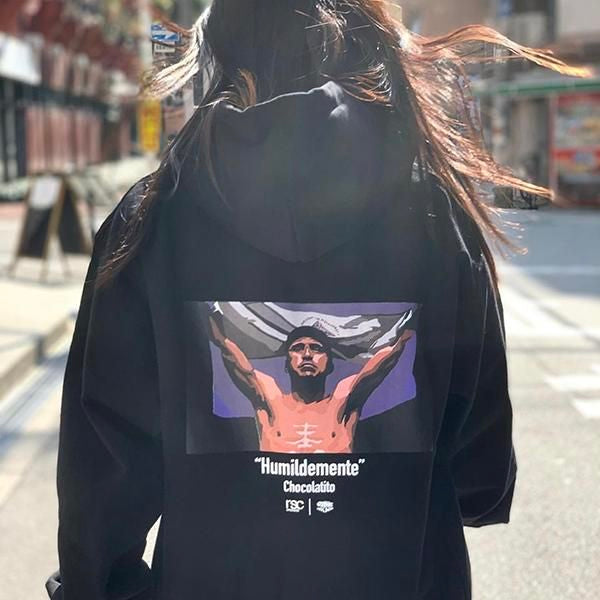 【40%OFFアウトレットSALE】 "Humildemente" chocolatito  プルオーバー パーカー(Sサイズ)