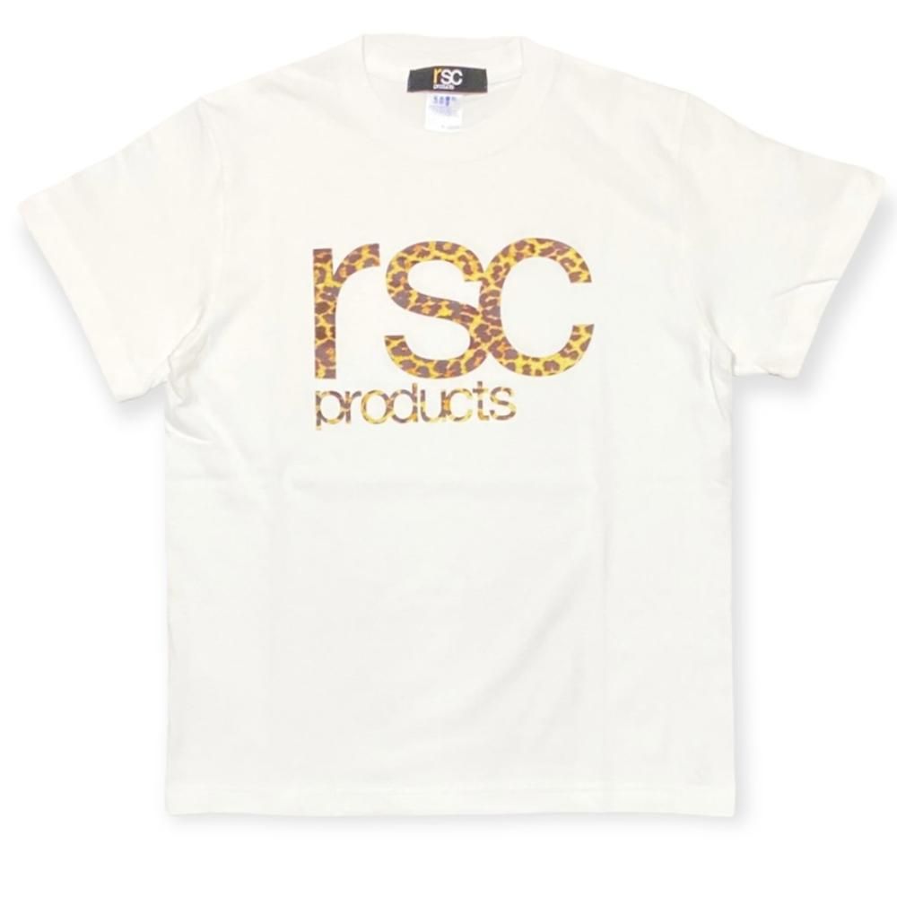 "レオパードロゴ"コットンTシャツ （全２色）