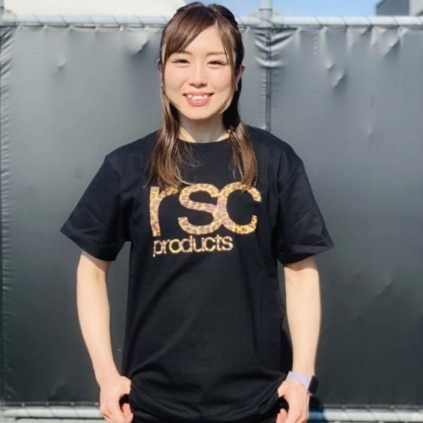 "レオパードロゴ"コットンTシャツ （全２色）