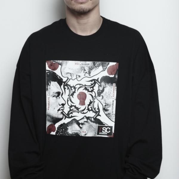 ”HOT BOXERS” ビッグシルエット ロングスリーブ Tシャツ