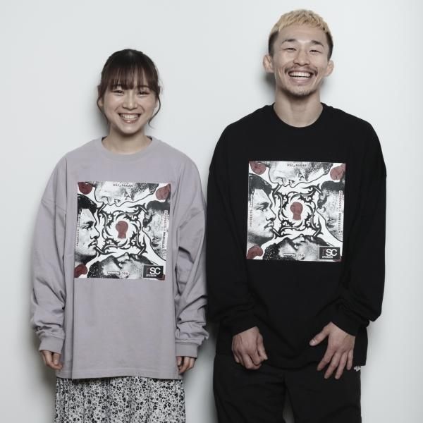 ”HOT BOXERS” ビッグシルエット ロングスリーブ Tシャツ