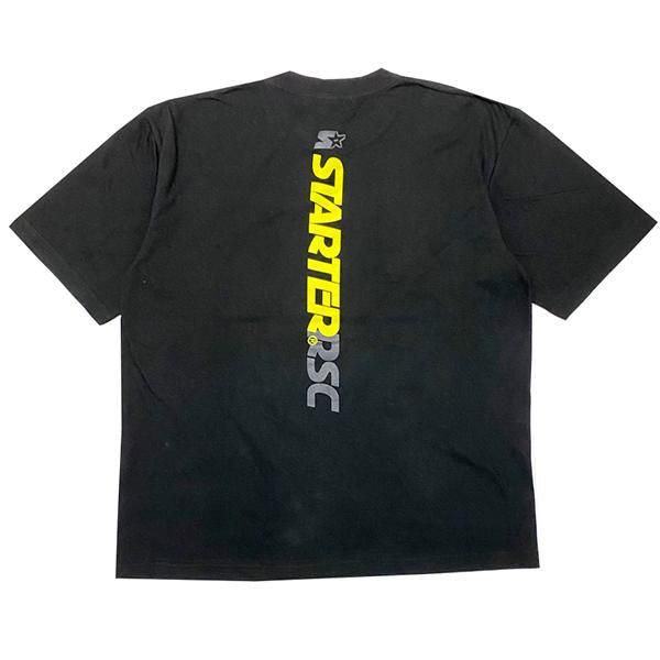 【セール20％OFF】 STARTER ビッグシルエットコットンTシャツ(ブラック）