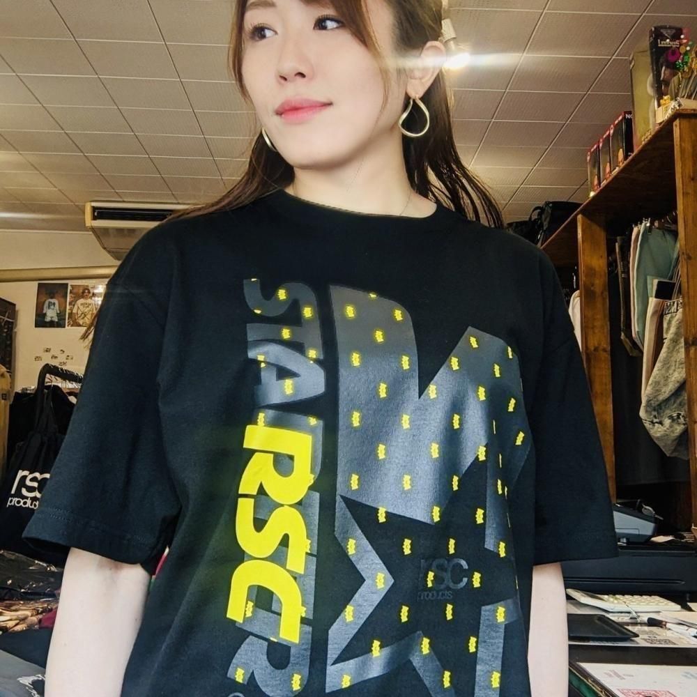 【セール20％OFF】 STARTER ビッグシルエットコットンTシャツ(ブラック）