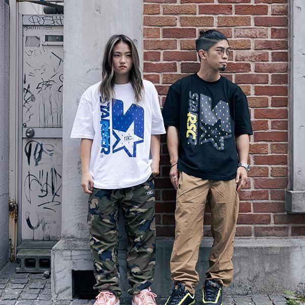 【セール20％OFF】 STARTER ビッグシルエットコットンTシャツ(ブラック）