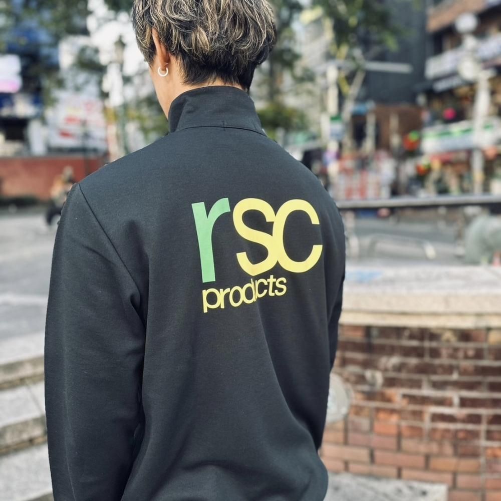 LINEロゴ ドライスウェット 上下セットアップ（グリーン×イエロー)