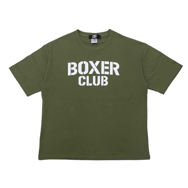 BOXER CLUB ロゴ ビッグシルエットコットンTシャツ（全２色）