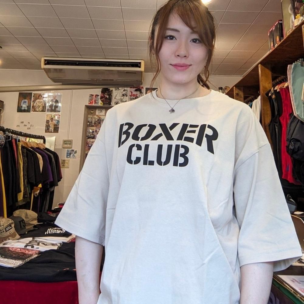 BOXER CLUB ロゴ ビッグシルエットコットンTシャツ（全２色）