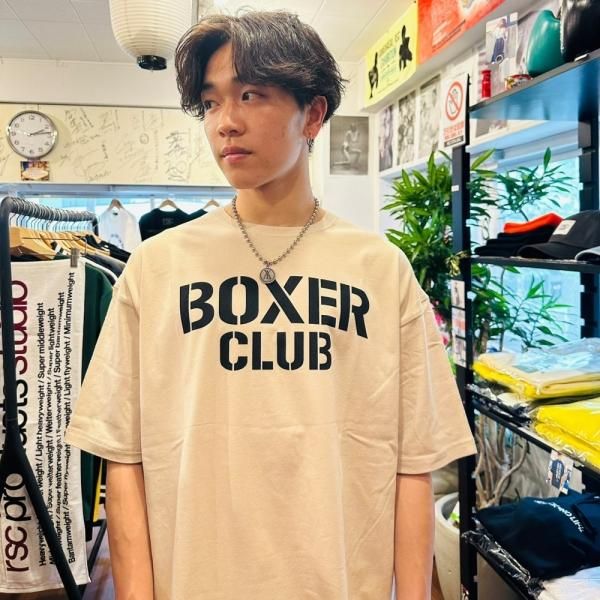 BOXER CLUB ロゴ ビッグシルエットコットンTシャツ（全２色）