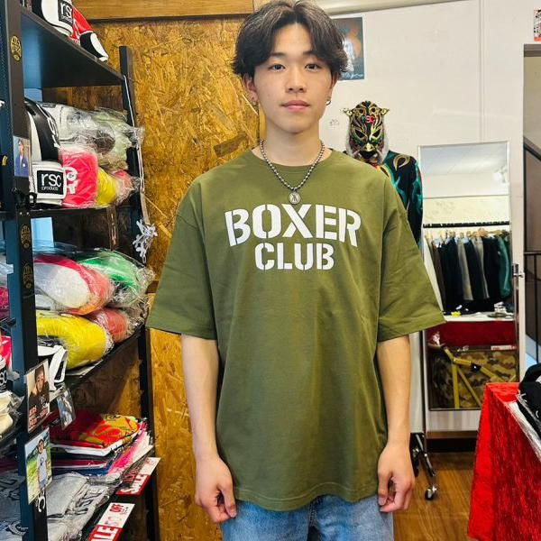 BOXER CLUB ロゴ ビッグシルエットコットンTシャツ（全２色）