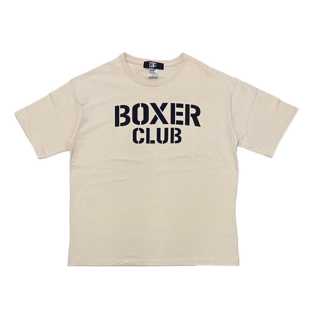 BOXER CLUB ロゴ ビッグシルエットコットンTシャツ（全２色）