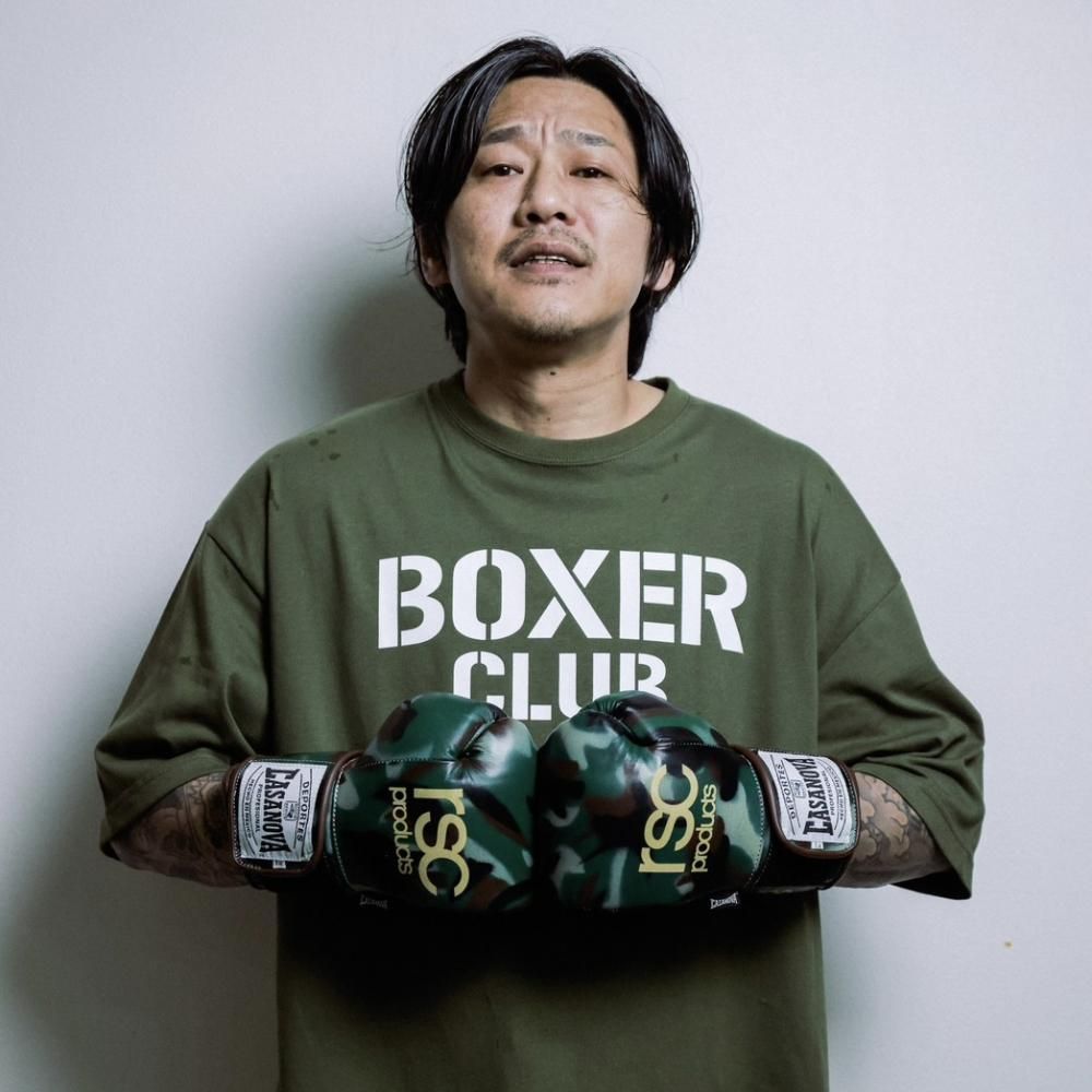 BOXER CLUB ロゴ ビッグシルエットコットンTシャツ（全２色）