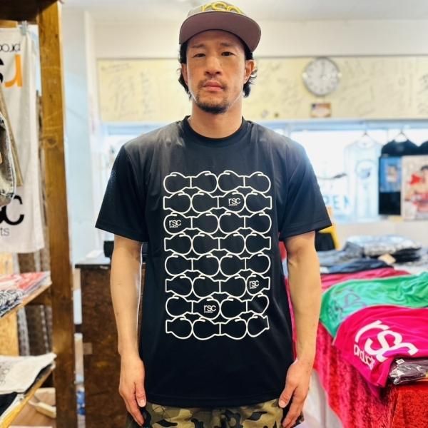 グローブ柄 ドライTシャツ
