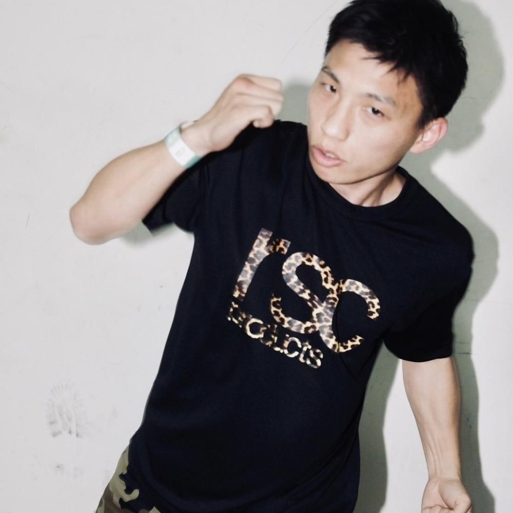 レオパードロゴ ドライTシャツ