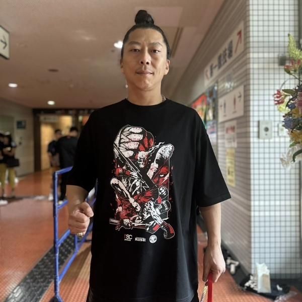 RISE ×RSC×JUMBO MAACTH コラボ ビッグシルエットコットンTシャツ（全3色）