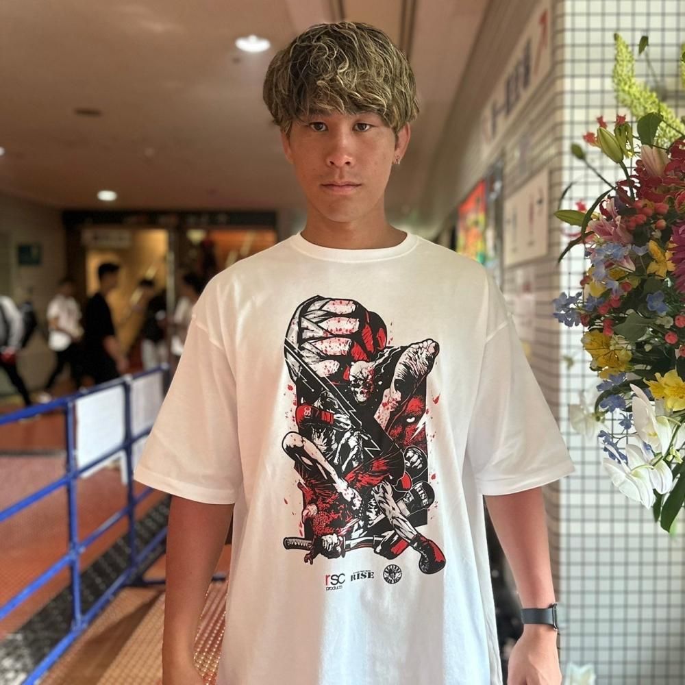 RISE ×RSC×JUMBO MAACTH コラボ ビッグシルエットコットンTシャツ（全3色）