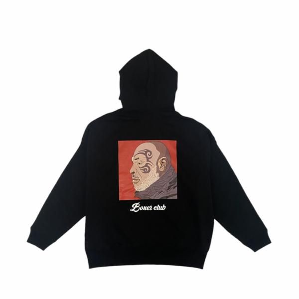 “TATTOO” BOXER CLUB ビッグシルエット プルオーバーパーカー（裏起毛）
