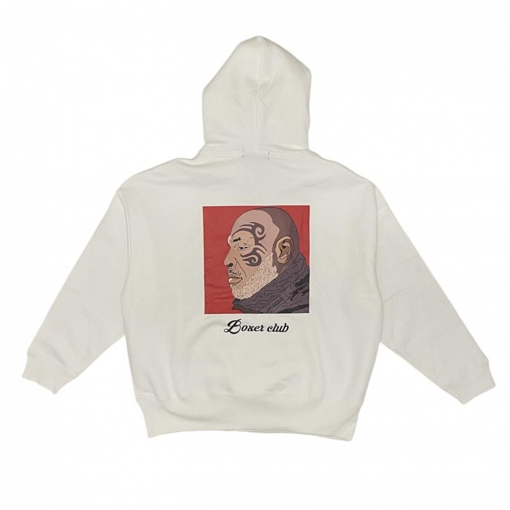 “TATTOO” BOXER CLUB ビッグシルエット プルオーバーパーカー（裏起毛）