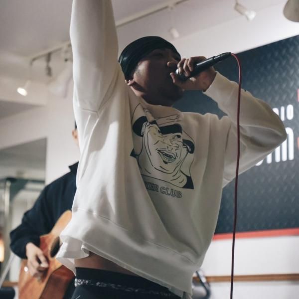 BOXER CLUB "mike"  ビッグシルエットクルーネックスウェット（裏起毛）(全２色）