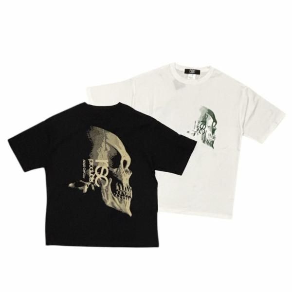 スカルプリント Tシャツ（ビッグシルエット）
