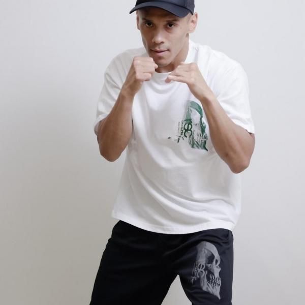 スカルプリント Tシャツ（ビッグシルエット）
