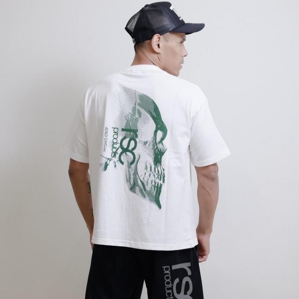 スカルプリント Tシャツ（ビッグシルエット）