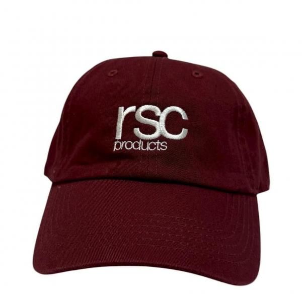 rscロゴ刺繍コットンCAP（バーガンディ）