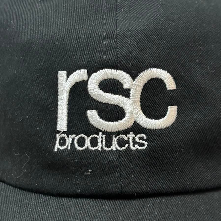 rscロゴ刺繍コットンCAP（ブラック）