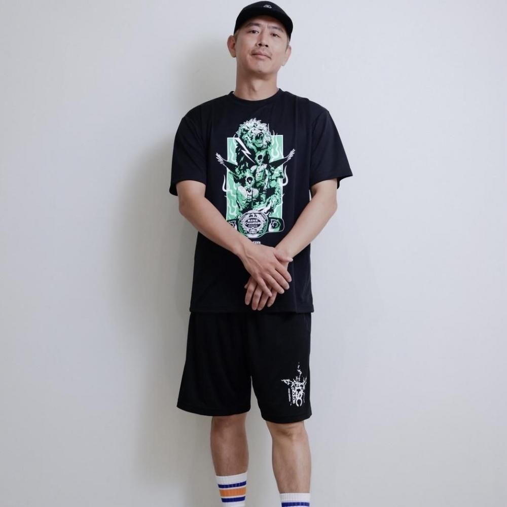 RISE ×RSCコラボ FIRE BALL DRY Tシャツ