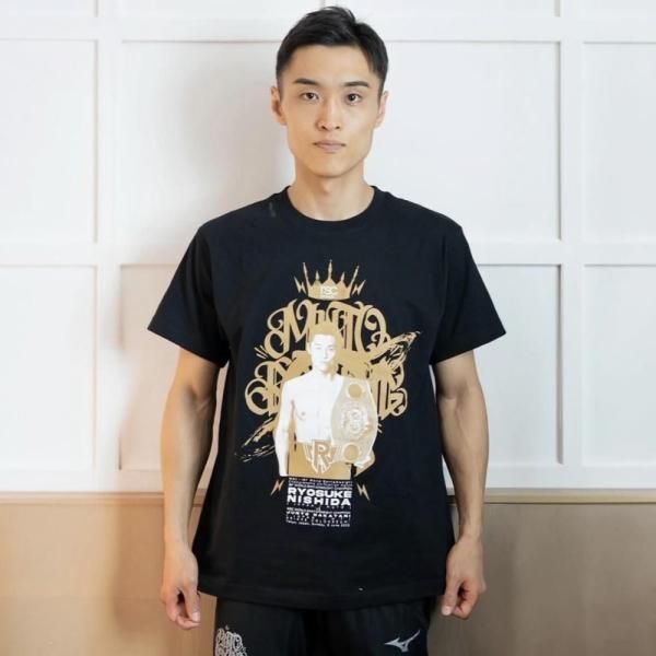 西田凌佑世界統一戦応援Tシャツ （黒）