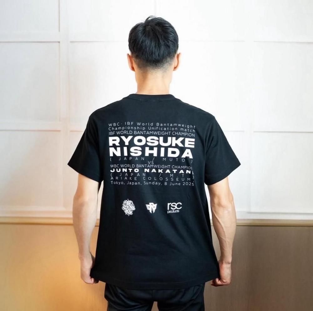 西田凌佑世界統一戦応援Tシャツ （黒）