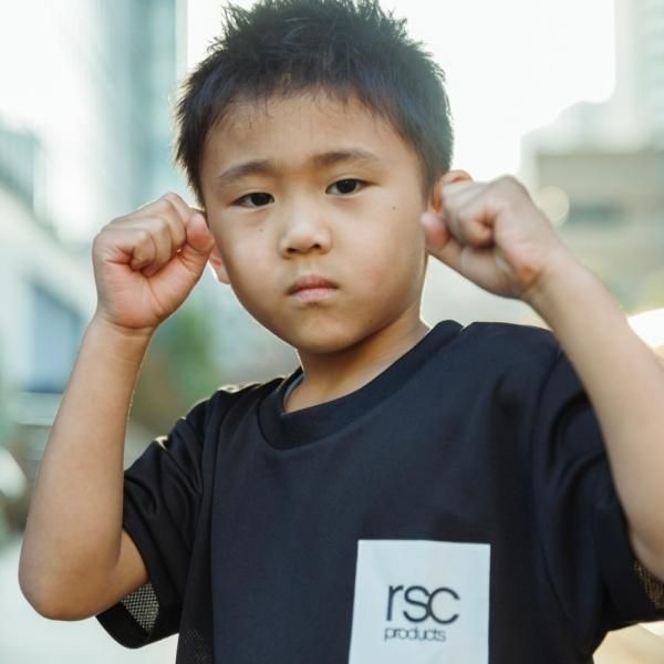 [KIDS] 子供用 BOX ロゴ ドライ Tシャツ