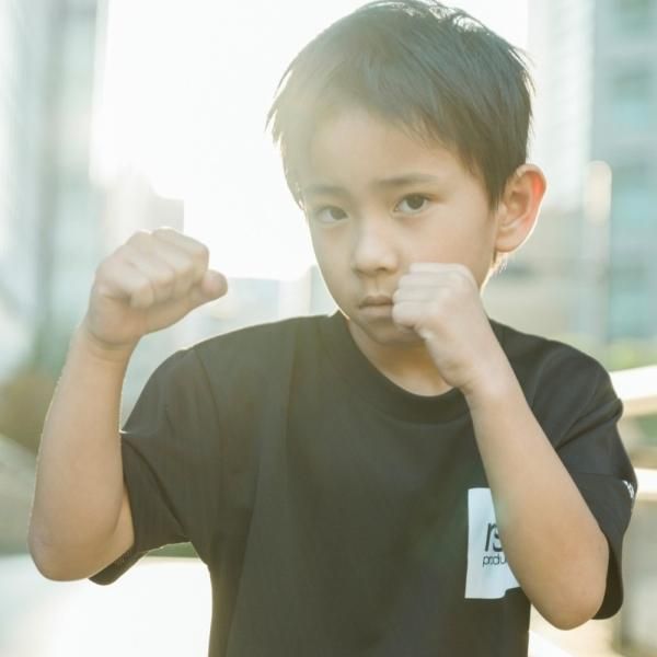 [KIDS] 子供用 BOX ロゴ ドライ Tシャツ
