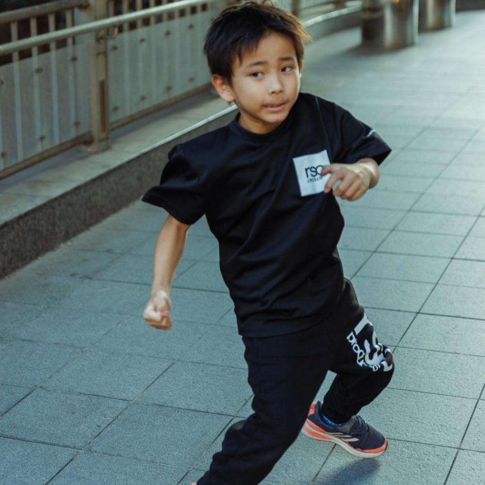 [KIDS] 子供用 BOX ロゴ ドライ Tシャツ