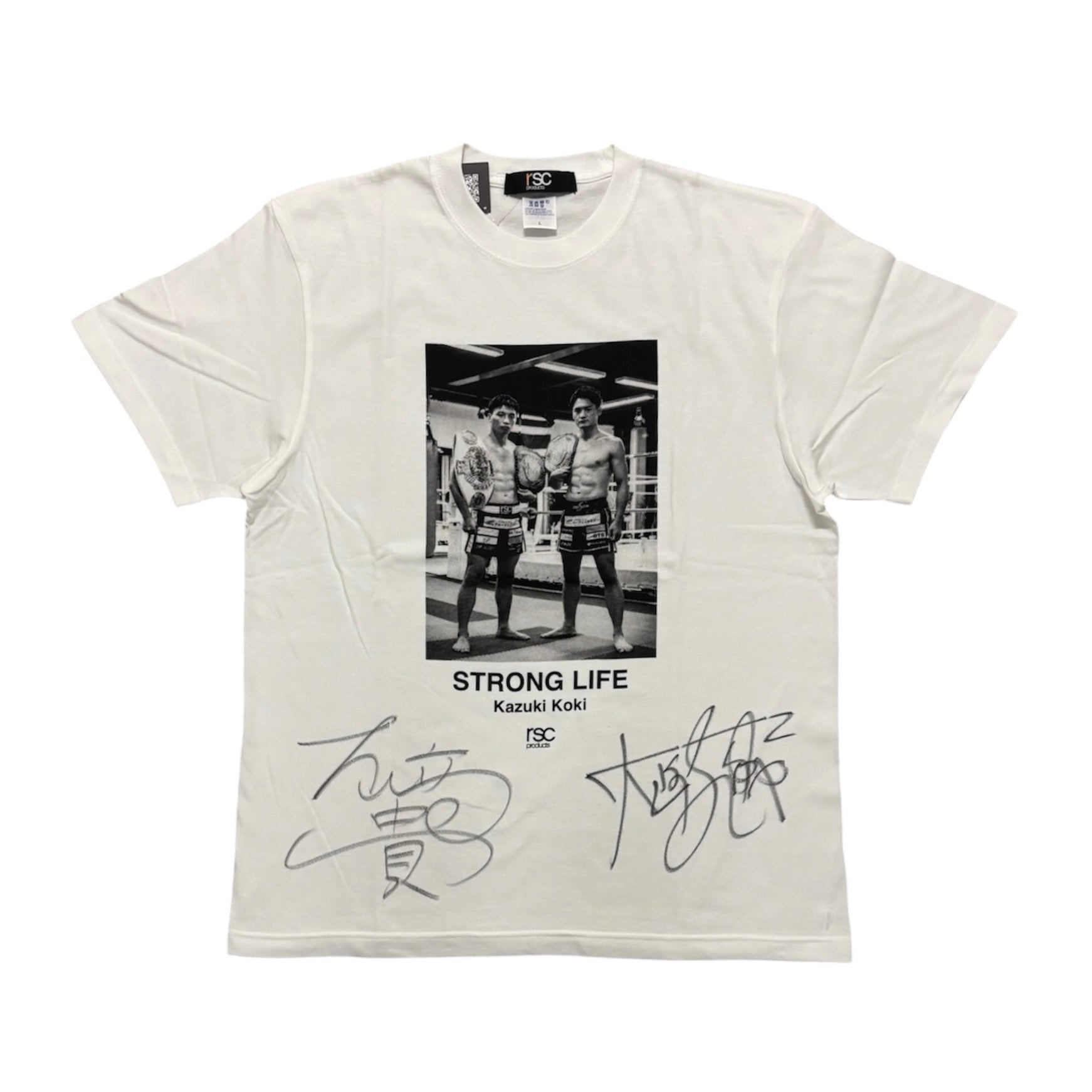 【大﨑一貴・孔稀 直筆サイン入り】STORONG LIFE PHOTO Tシャツ