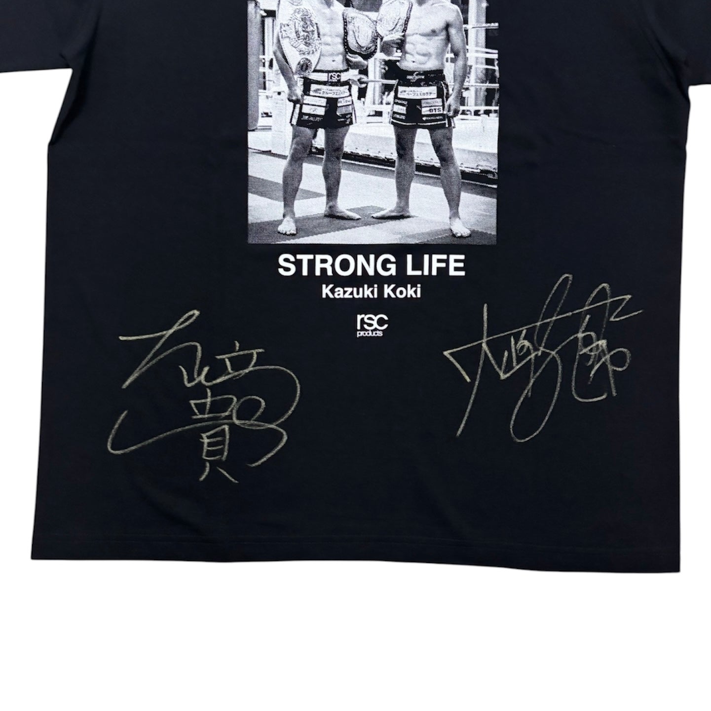 【大﨑一貴・孔稀 直筆サイン入り】STORONG LIFE PHOTO Tシャツ