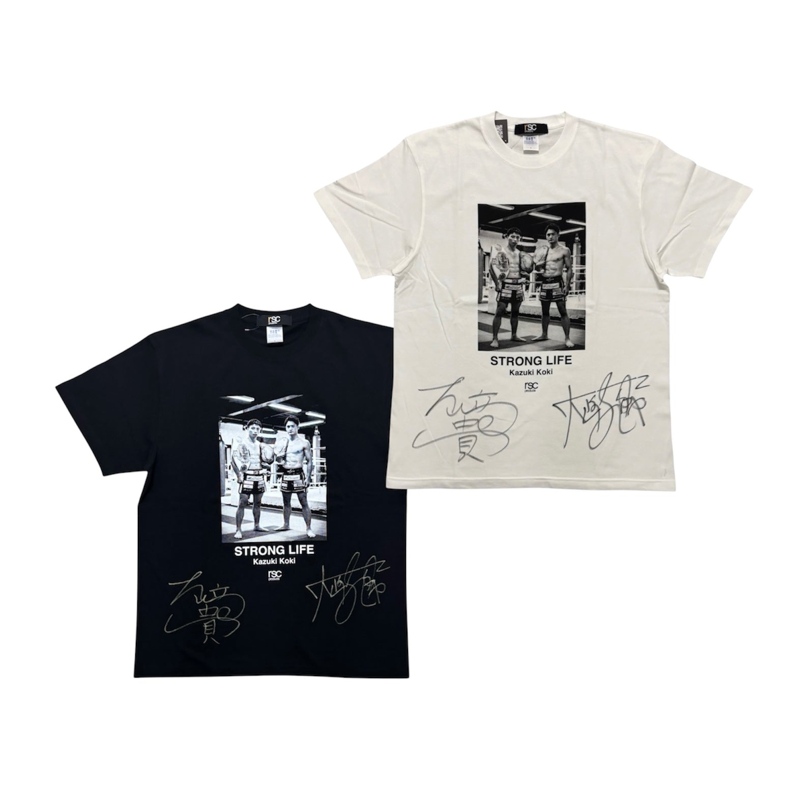 【大﨑一貴・孔稀 直筆サイン入り】STORONG LIFE PHOTO Tシャツ
